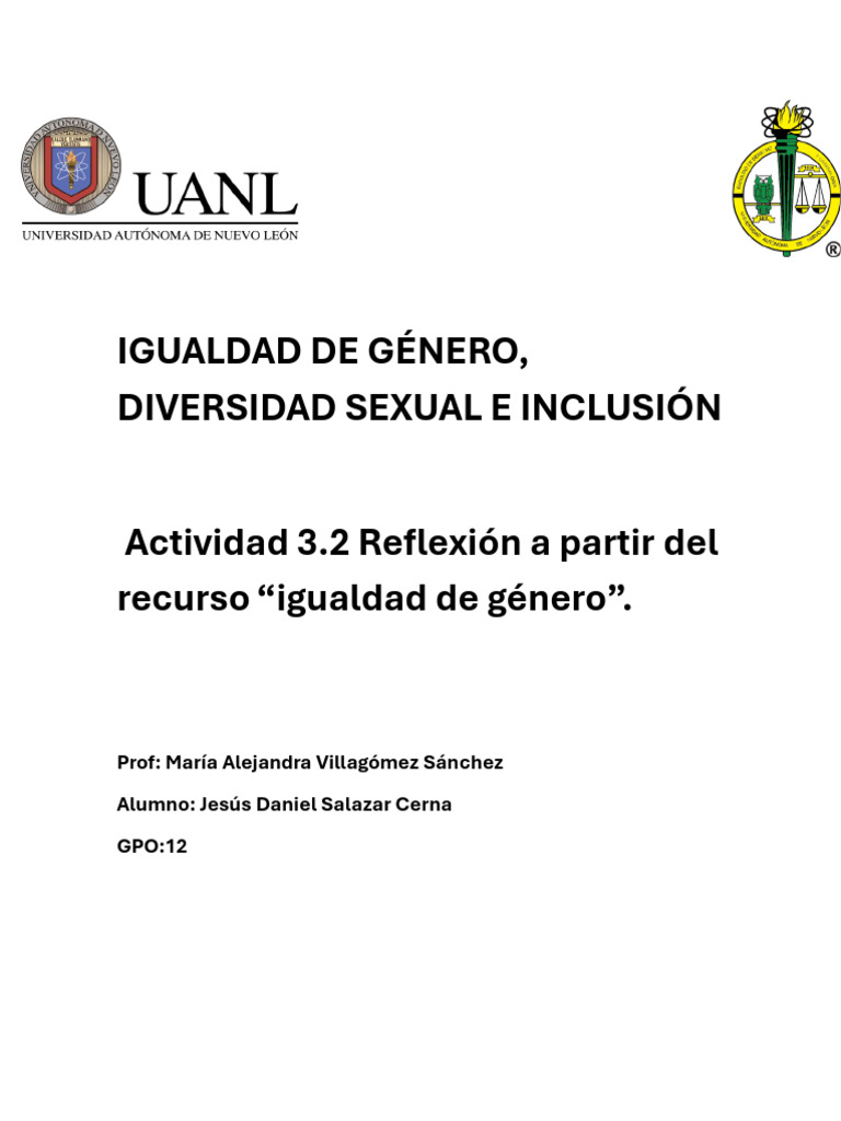 Apoyo a la Igualdad de Género en NL | PDF | Estudios de género ...