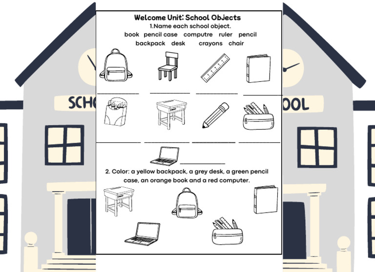 Week1 2ndgrade School Objects | PDF