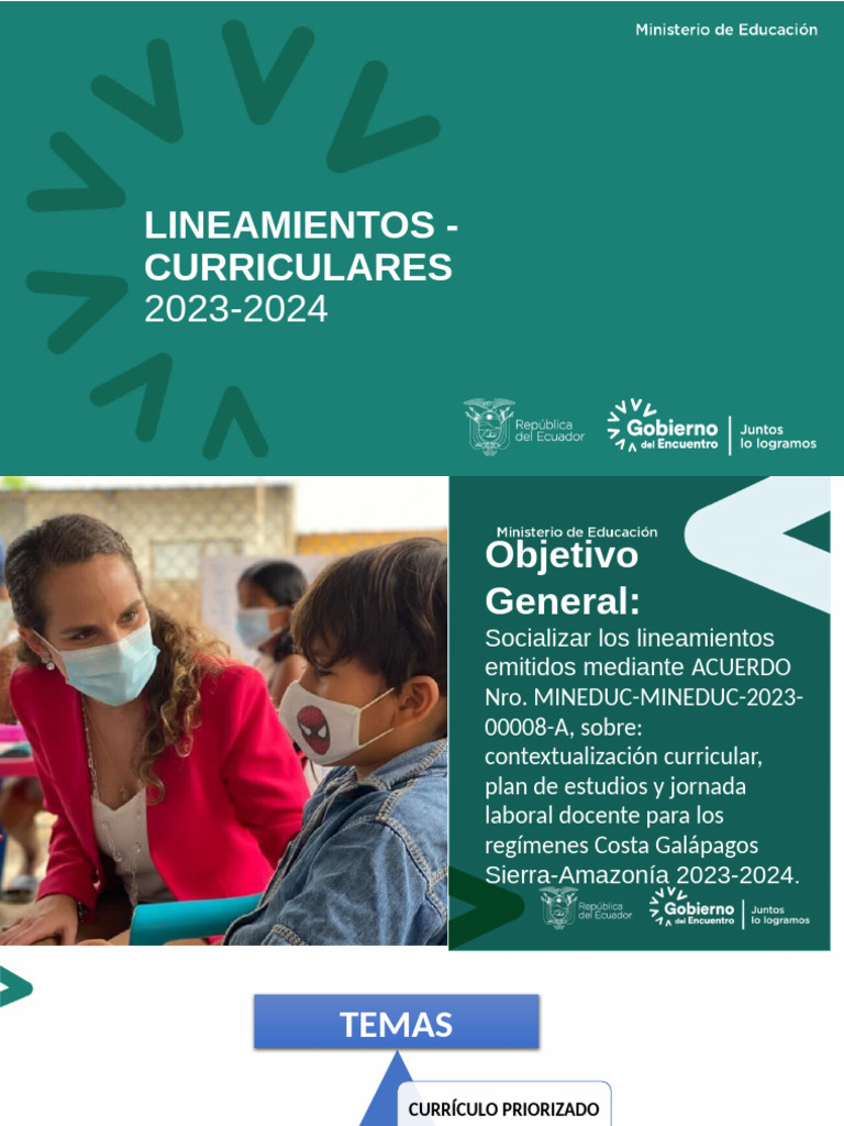 Lineamientos Curriculares 2023-2024 | PDF | Plan de estudios ...