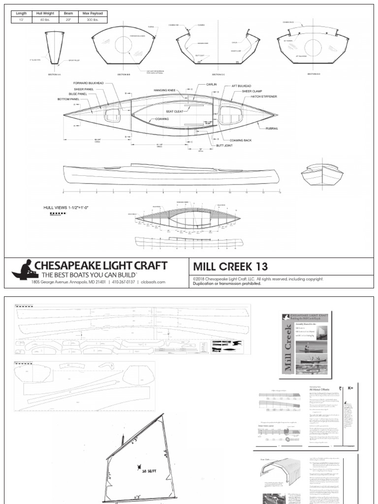 Mill Creek 13 Kayak Assembly Guide | PDF | Epoxy | Hull (Watercraft)