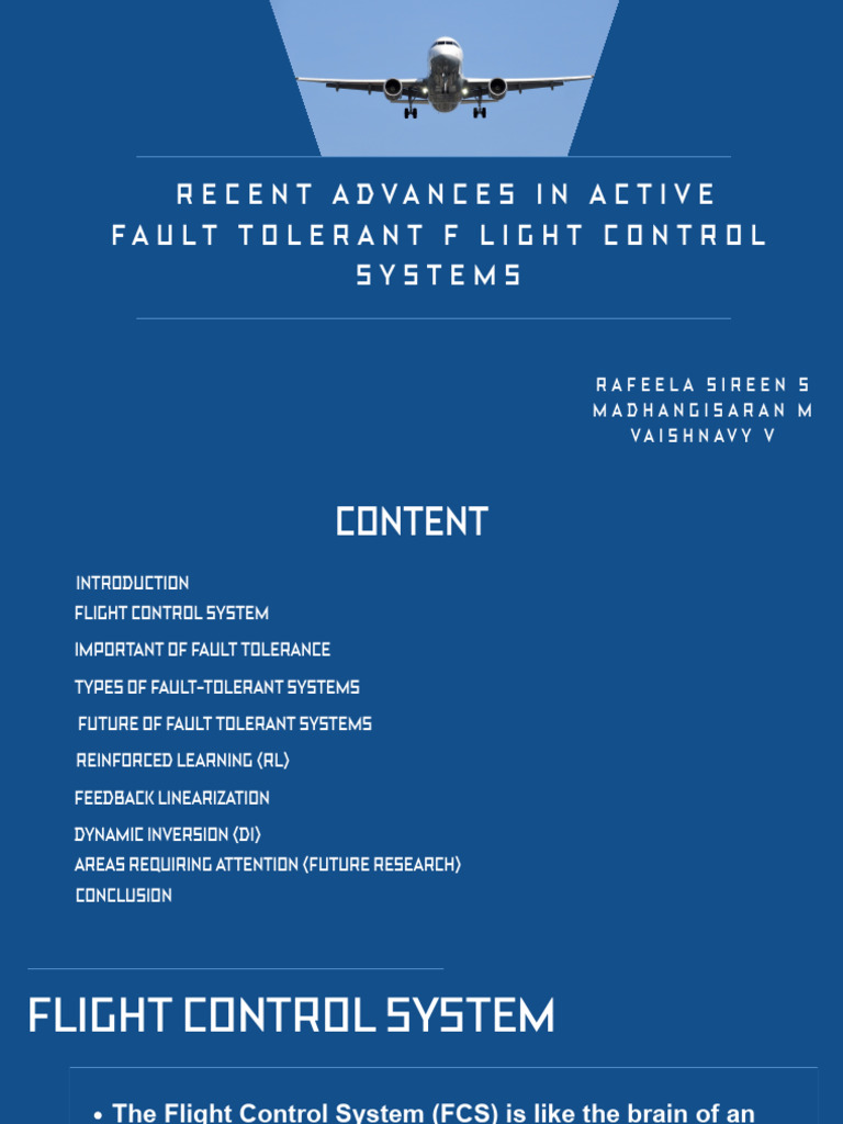 Flight Control System (FCS) | PDF | Fault Tolerance | Aircraft Flight ...