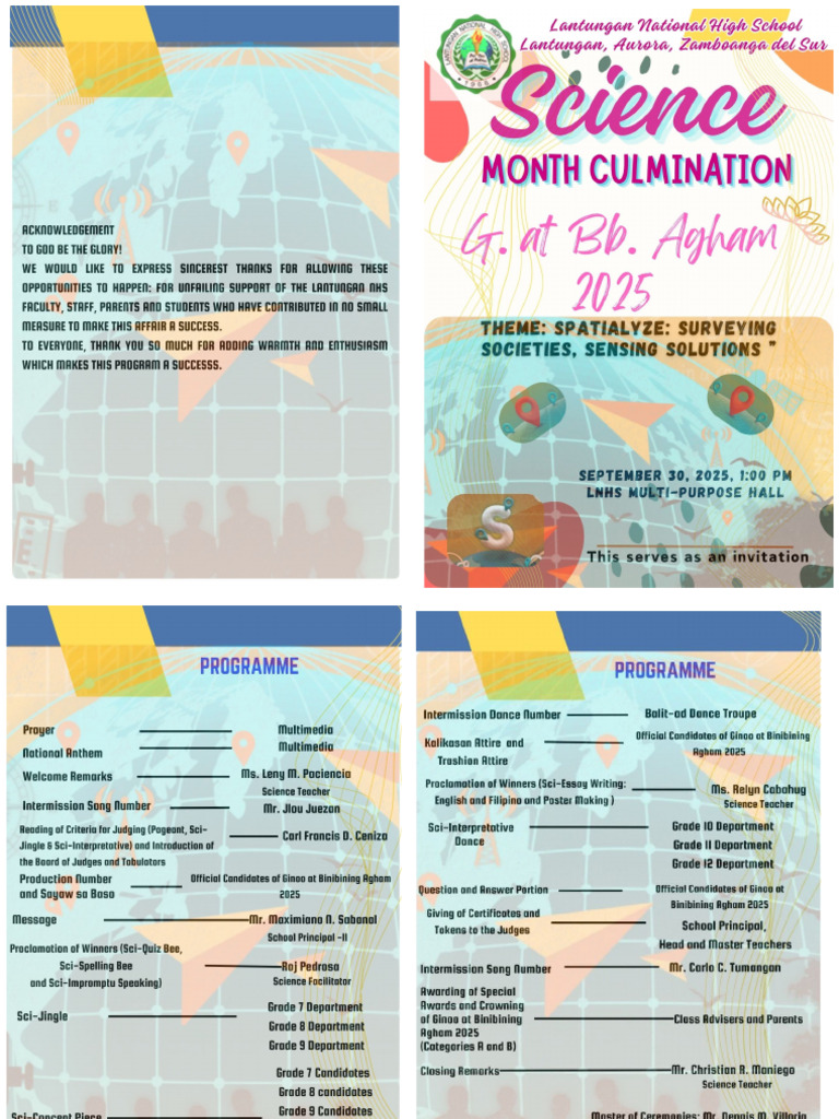Science Month 2025 Programme | PDF