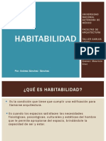 Habitabilidad y Arquitectura - Andrea Sanchez