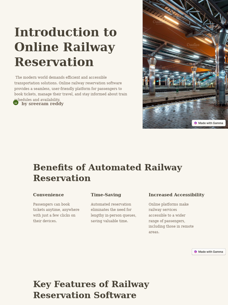 Online Railway Reservation Software Guide | PDF | Computing ...