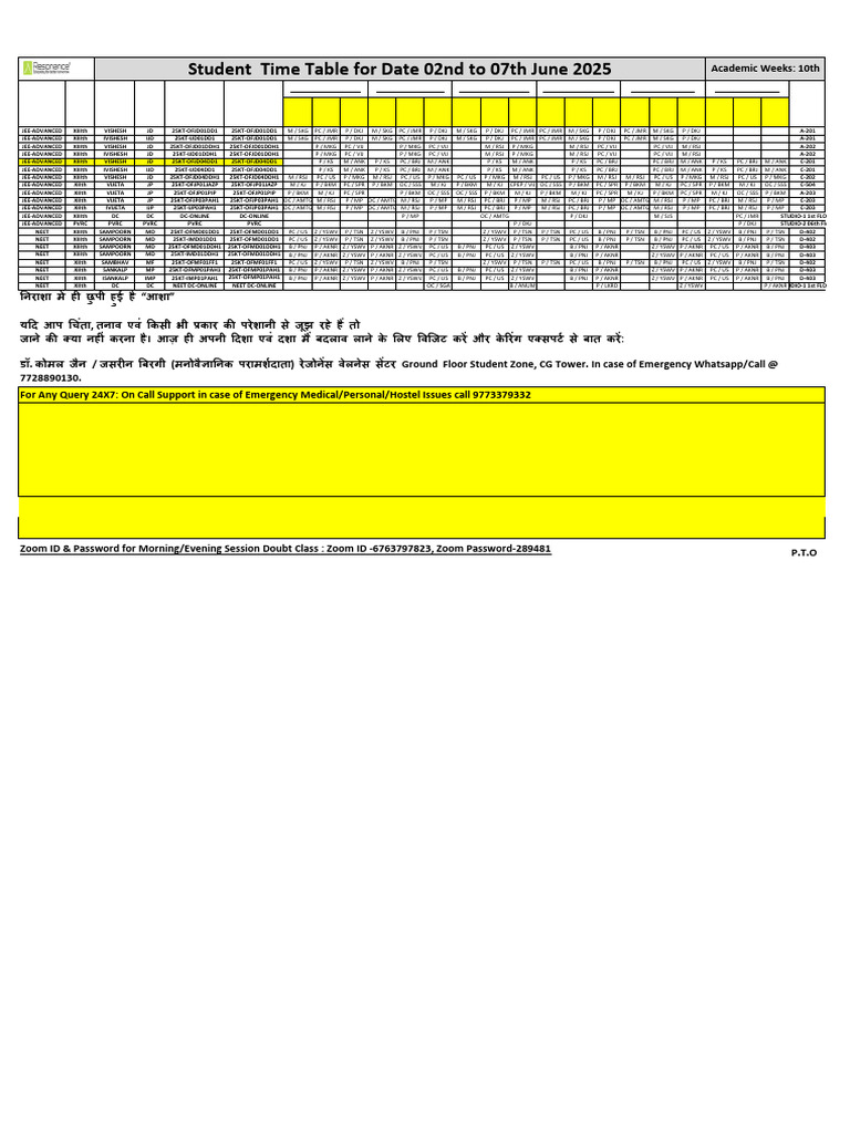 Regular Class TimeTable 31052025194936 | PDF | Higher Education ...