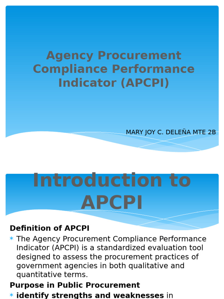 Understanding the APCPI Framework | PDF | Evaluation | Regulatory ...