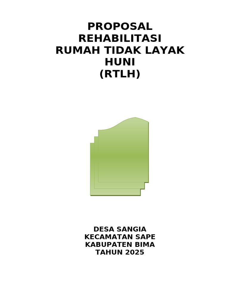 Proposal RTLH Desa Sangia 2025 | PDF