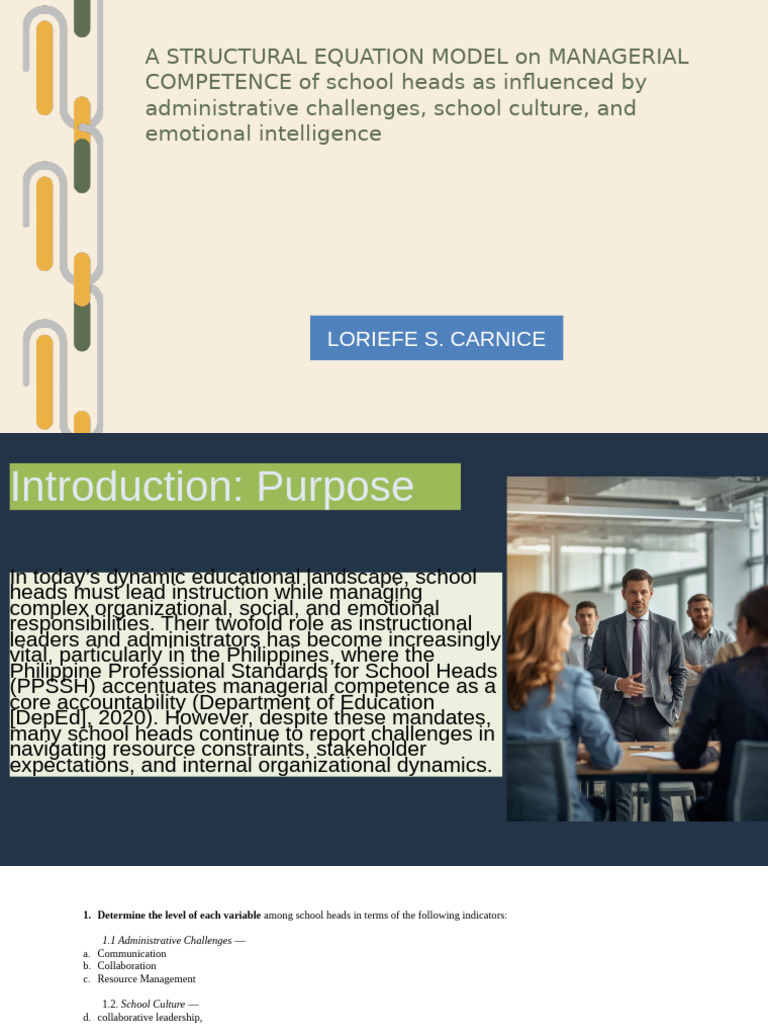 Managerial Competence in School Leadership | PDF