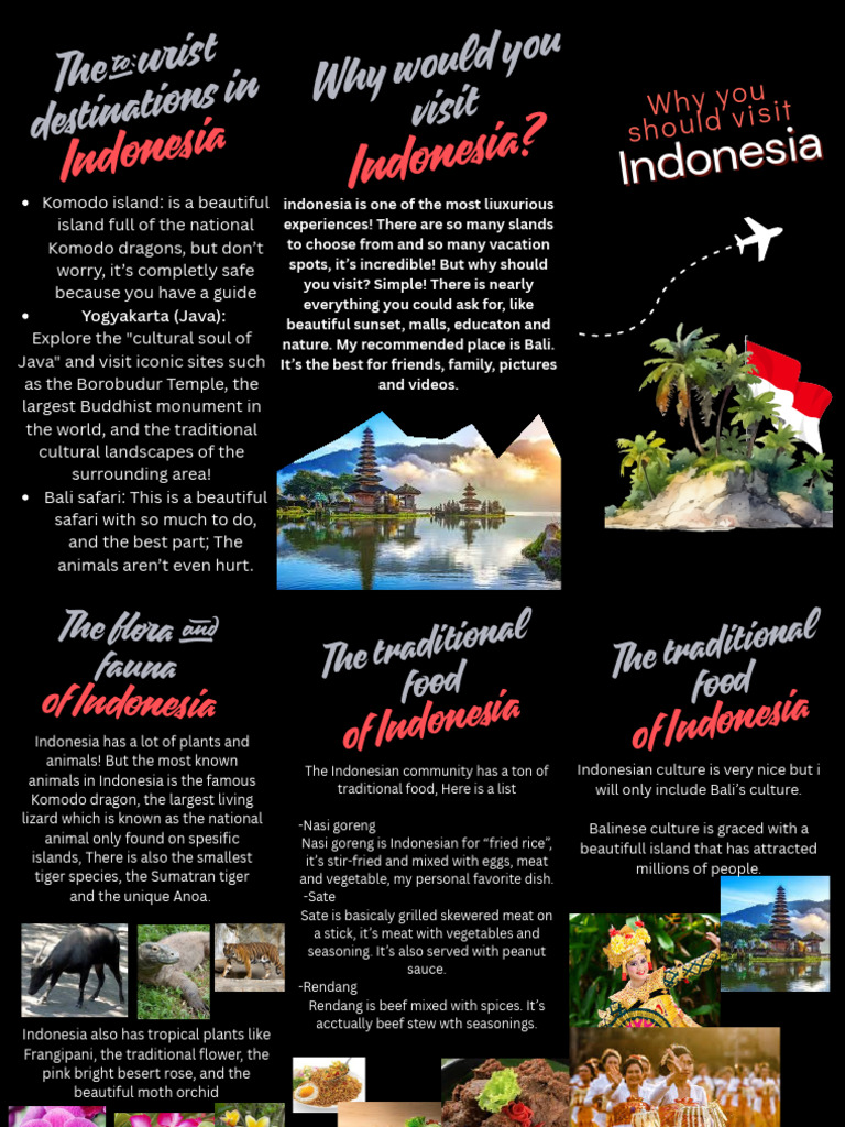 Top Reasons to Visit Indonesia | PDF | Indonesia | Indonesian Cuisine
