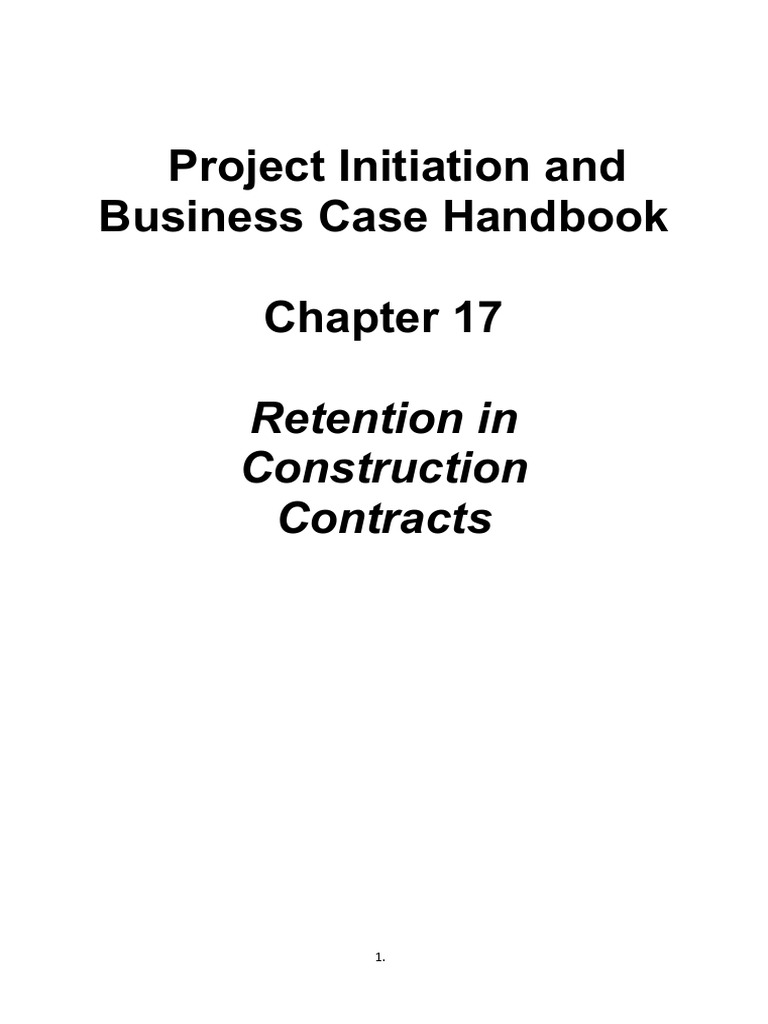 Retention Guidelines for Construction Contracts | PDF | Regulatory ...