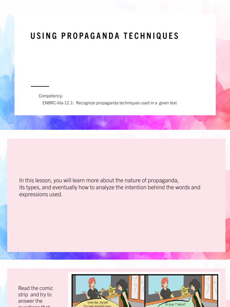 Understanding Propaganda Techniques | PDF