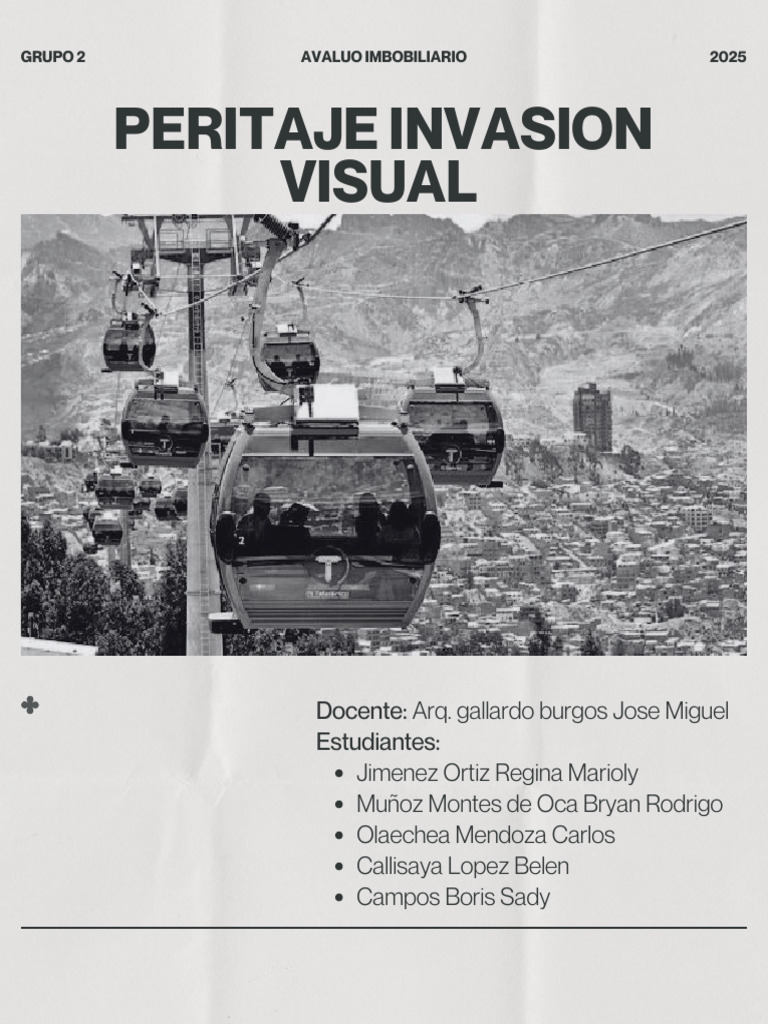 Peritaje de Invasión Visual en La Paz | PDF | Transporte | Fundación ...