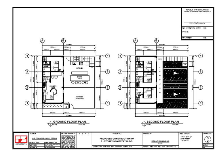 Proposed 2-Storey Homestay Plans | PDF