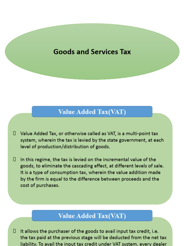Understanding GST and VAT in India | PDF | Value Added Tax | Taxes