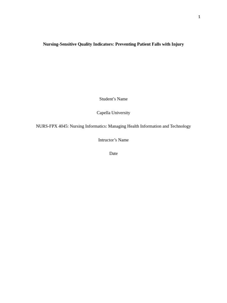 Preventing Patient Falls in Nursing | PDF | Patient Safety | Nursing