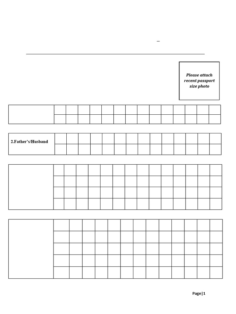 JRD - Application Form - Annexure - I | PDF