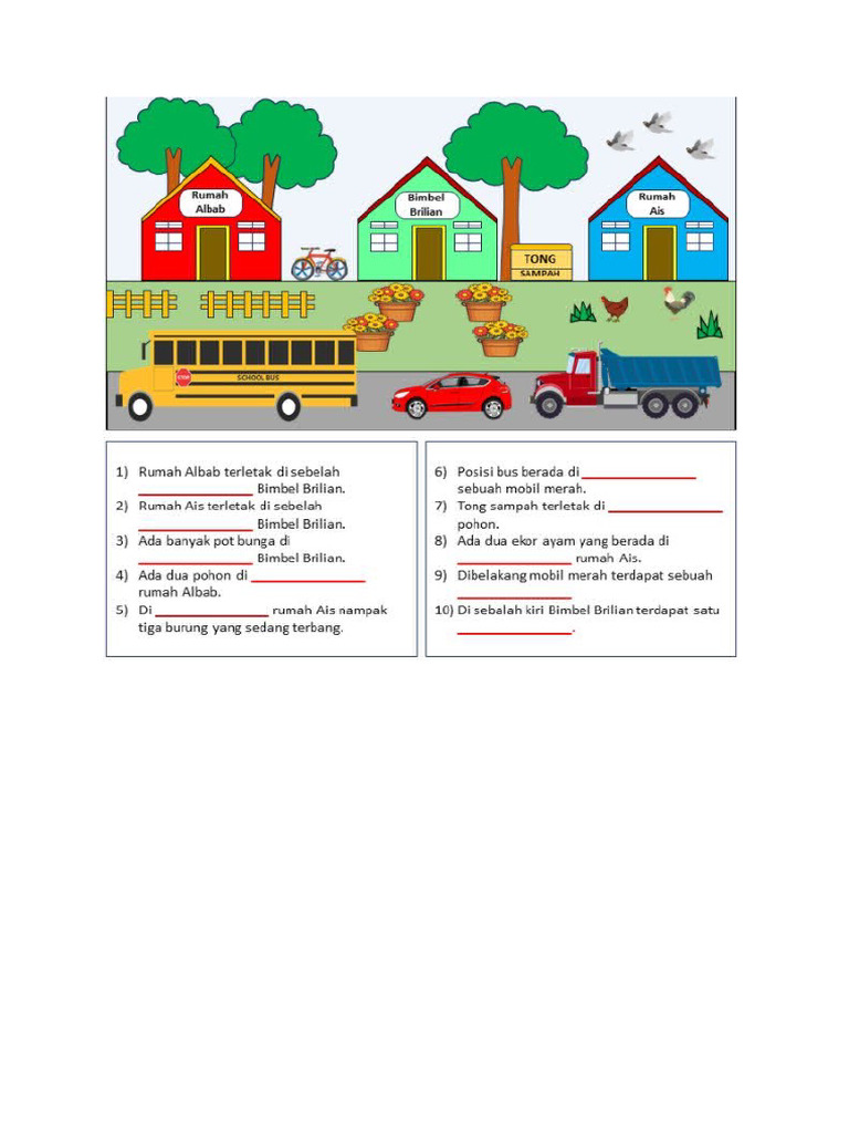 Latihan Soal Matematika Posisi Benda | PDF