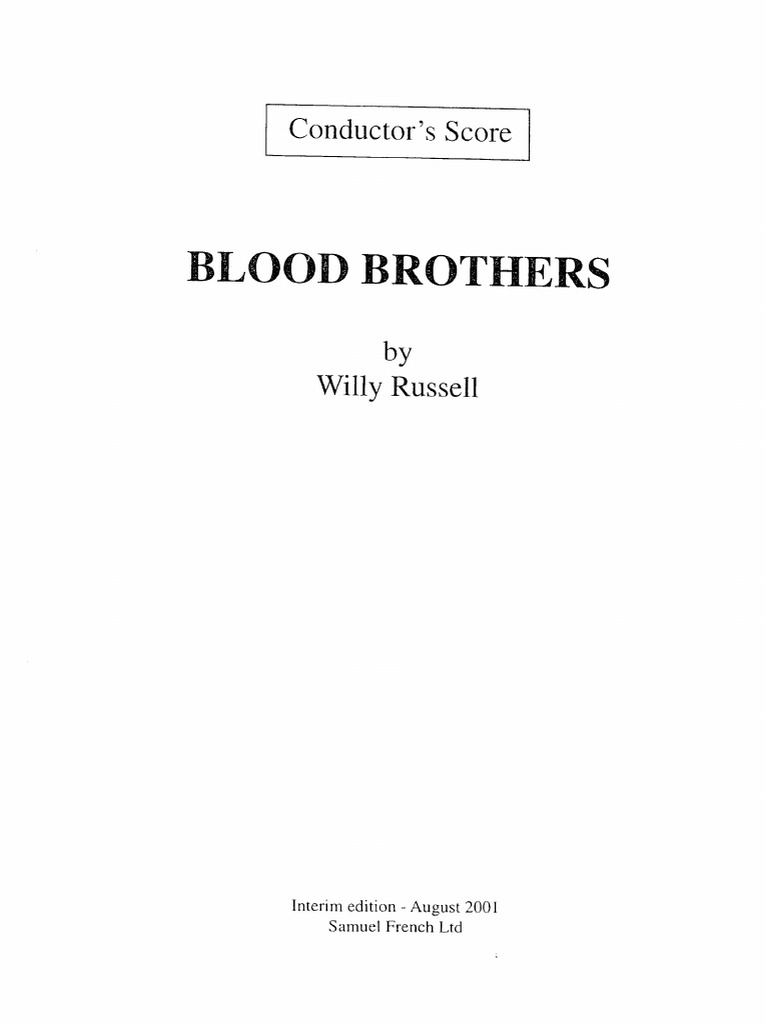Blood Brothers | PDF