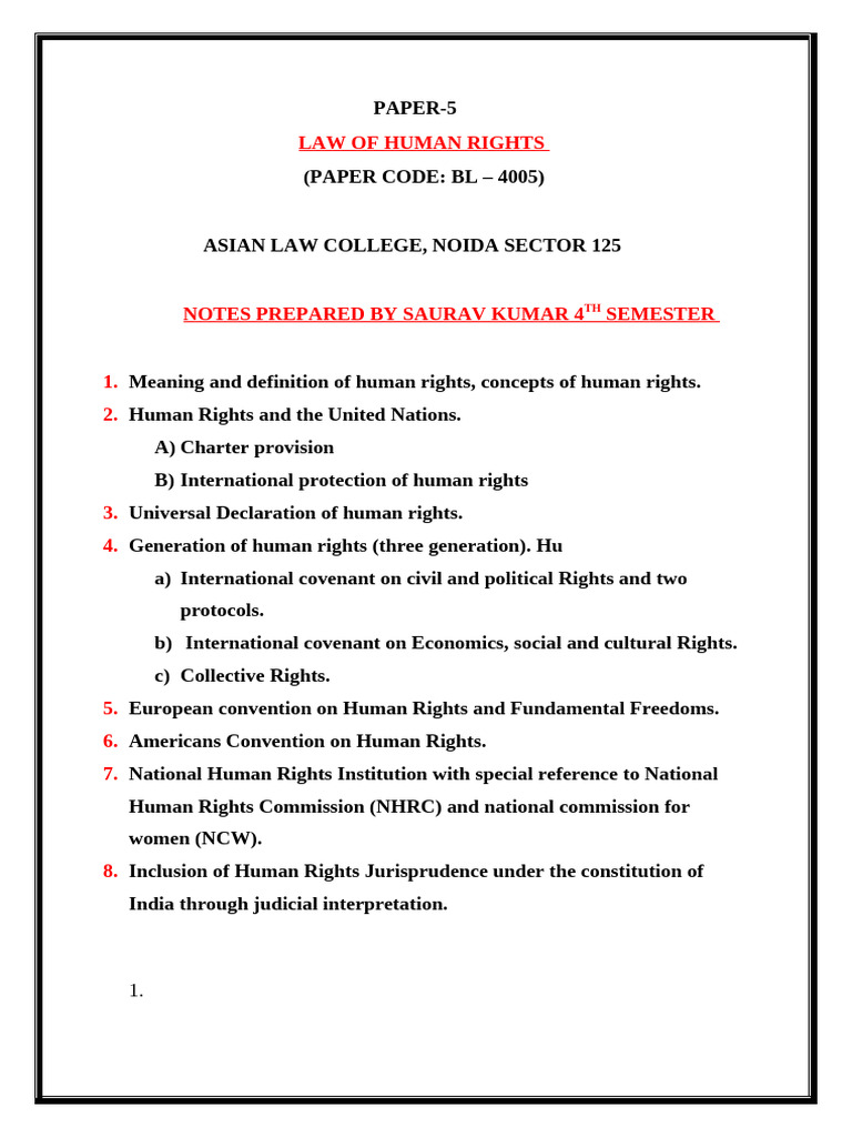 The Law of Human Rights - 4 | PDF | Human Rights | International Human ...