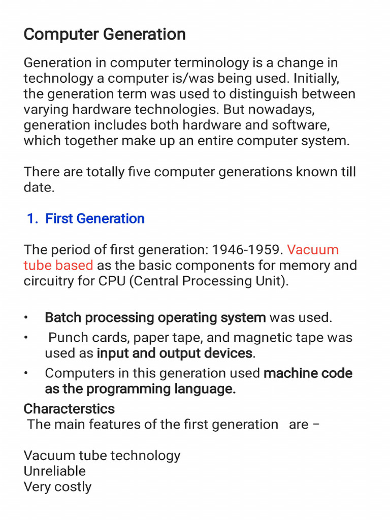 Computer Generation | PDF