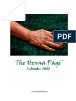 The Henna Page 2008 Illustrated Calendar