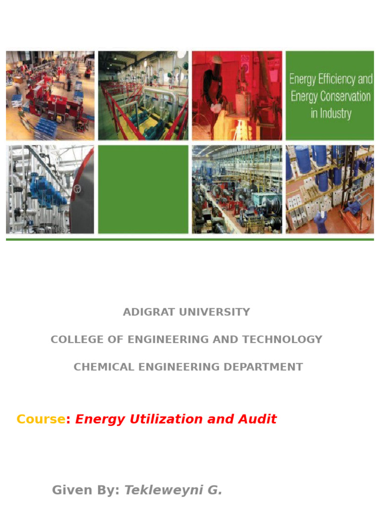 Energy Utilization in Chemical Engineering | PDF | Heat | Fuels