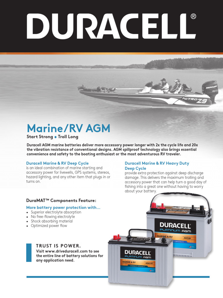 Duracell Marine Deep Cycle Batteries | PDF