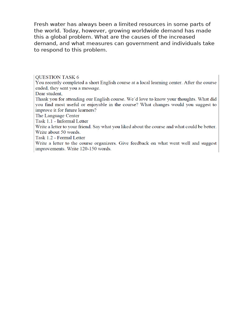 Causes and Solutions for Water Scarcity | PDF
