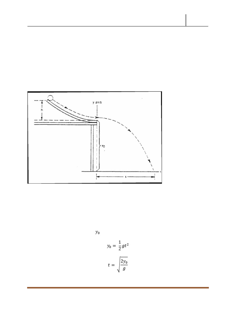 Projectile Motion Experiment Guide | PDF | Projectiles | Mechanics
