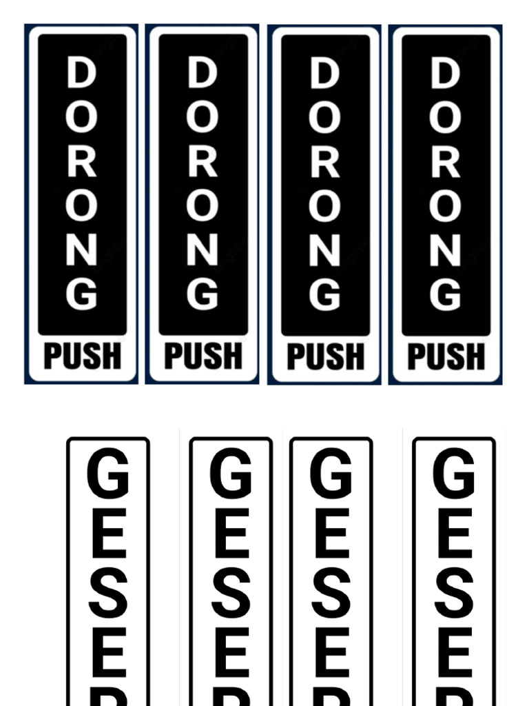 Sign Dorong | PDF