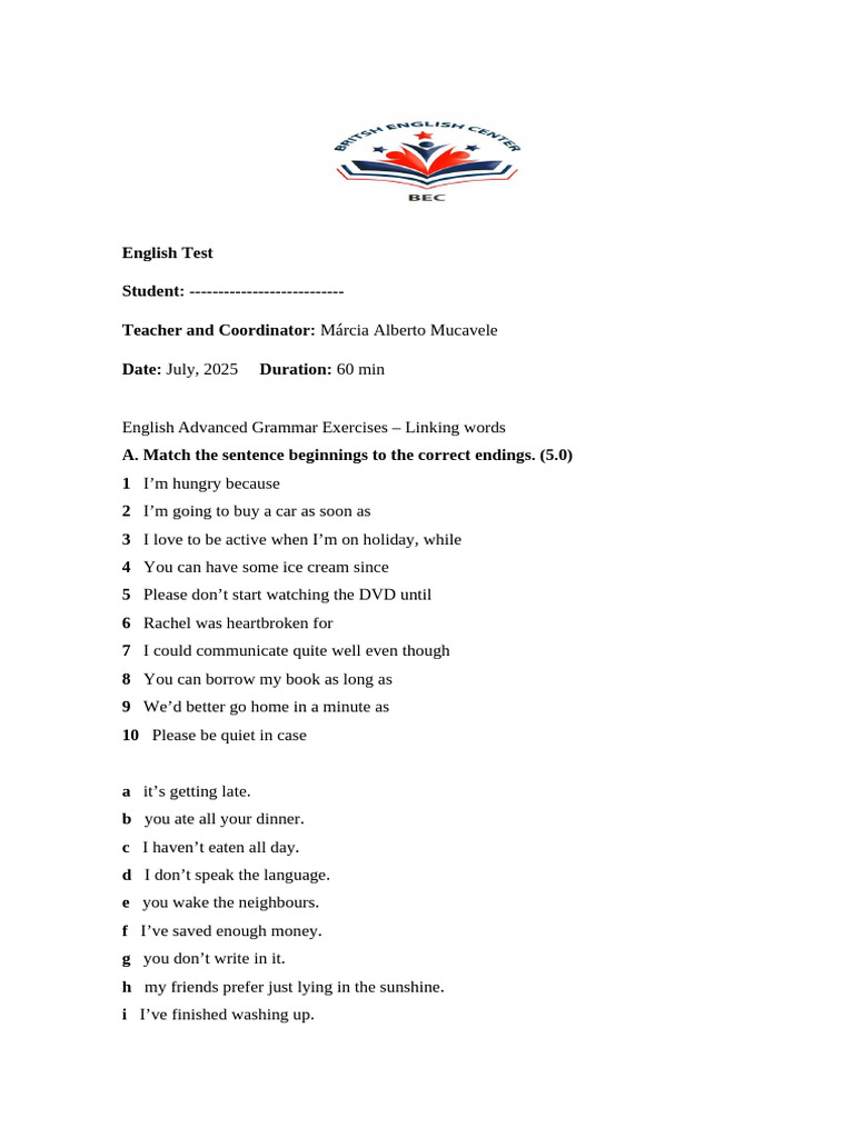 Advanced English Grammar Exercises | PDF