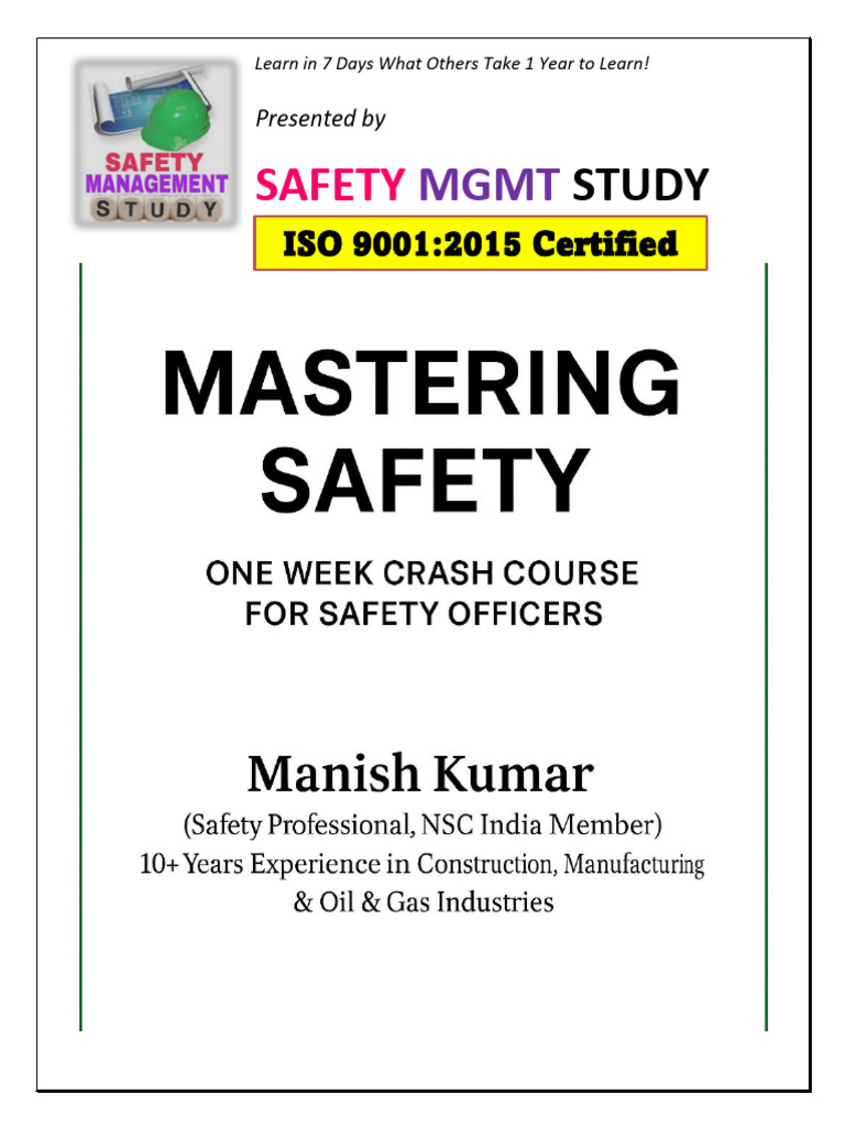 Master Safety Officer Skills in 7 Days | PDF | Crane (Machine ...