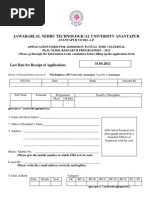 Ph.D M.phil. 2012 Application Form and Information