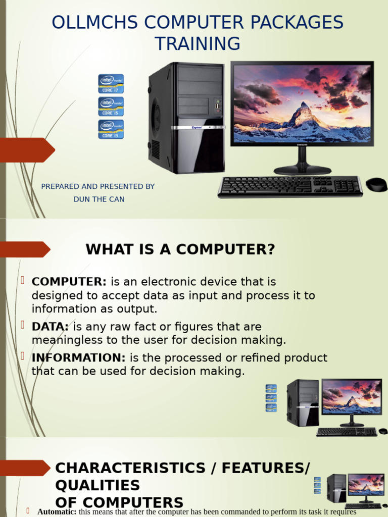 Introduction To Computers | PDF | Personal Computers | Laptop