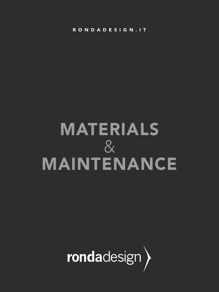 Materials Maintenance | PDF