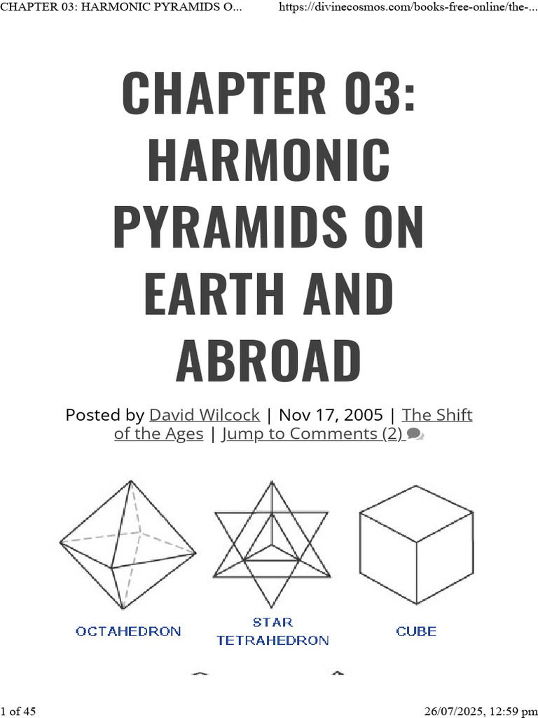 Chapter 03 - Harmonic Pyramids On Earth and Abroad - Divine Cosmos ...