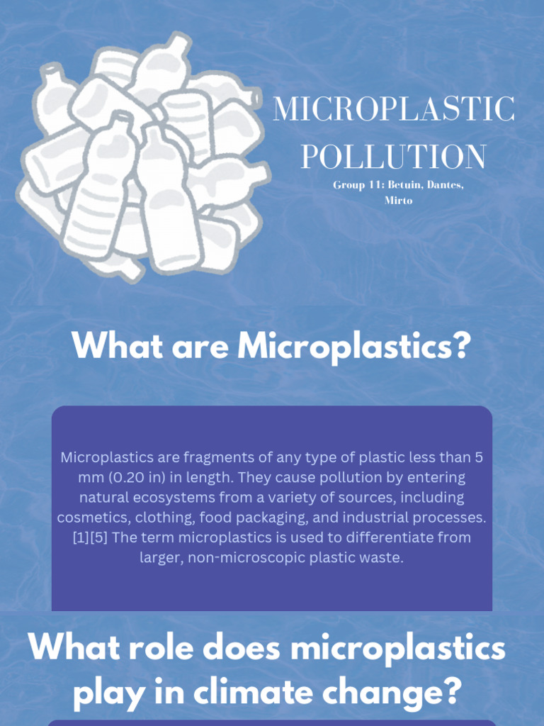 Microplastic Pollution - 20241016 - 073814 - 0000 | PDF | Climate ...