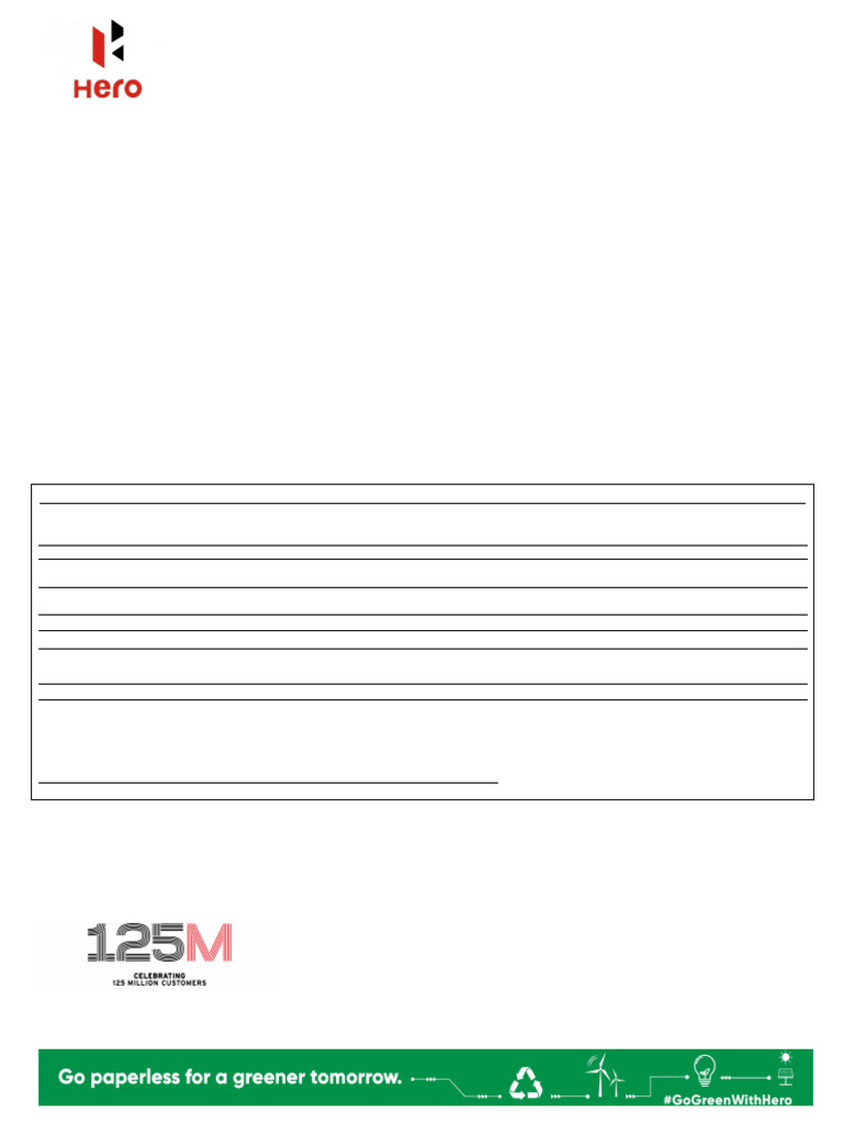 Tax Invoice for Hero MotoCorp Vehicle | PDF | Motor Vehicle | Vehicles