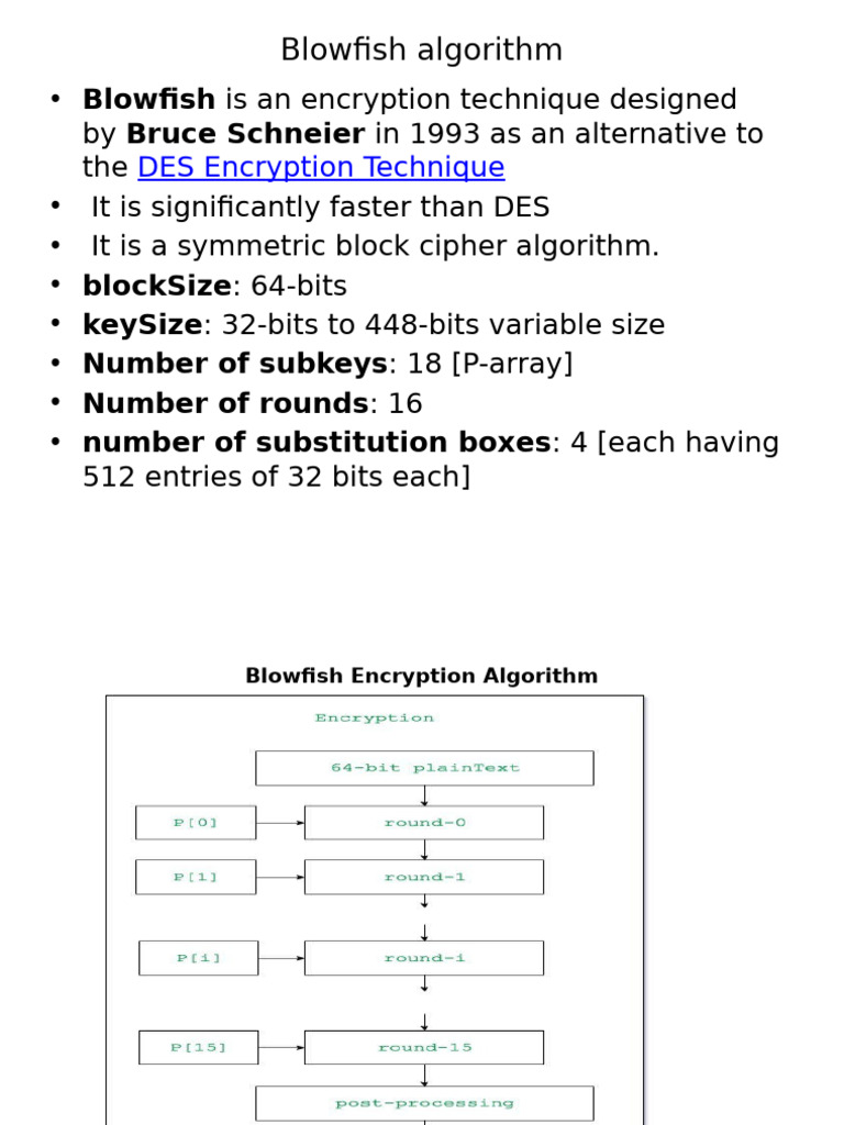 Overview of Blowfish Encryption Algorithm | PDF | Applied Mathematics ...