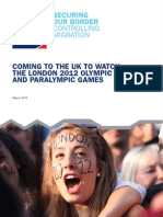 Coming To The Uk To Watch The London 2012 Olympic and Paralympic Games