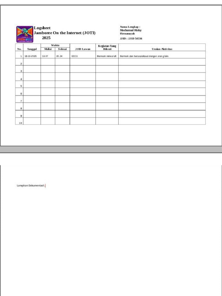 Log Joti5 | PDF