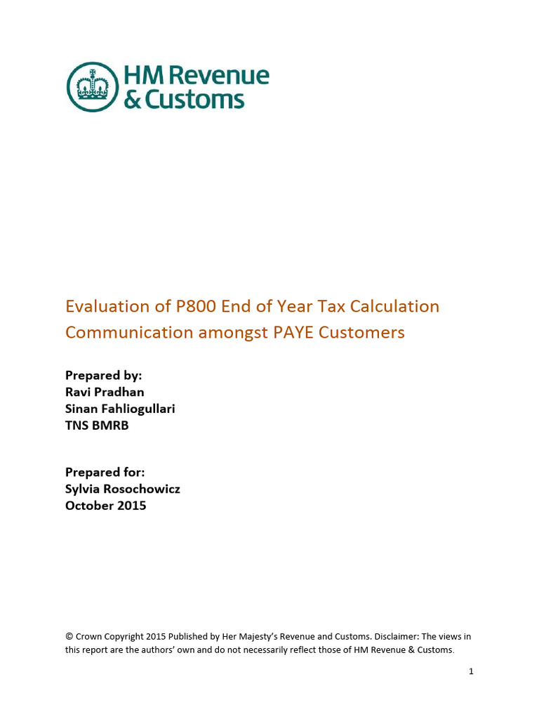 P800 Tax Calculation Notice Insights | PDF | Taxes | Sampling (Statistics)
