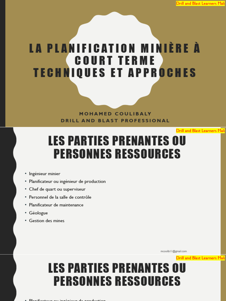 Planification minière à court terme | PDF | Planification | Budget