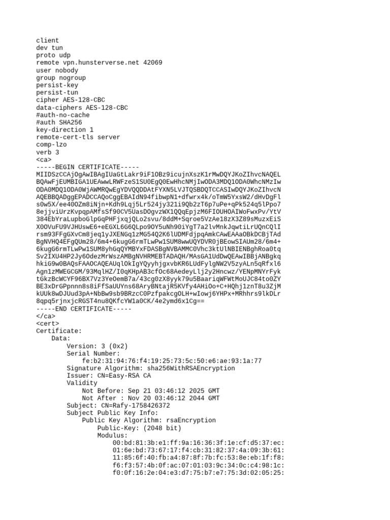 OpenVPN Client Configuration File | PDF | Chess | Chess Theory