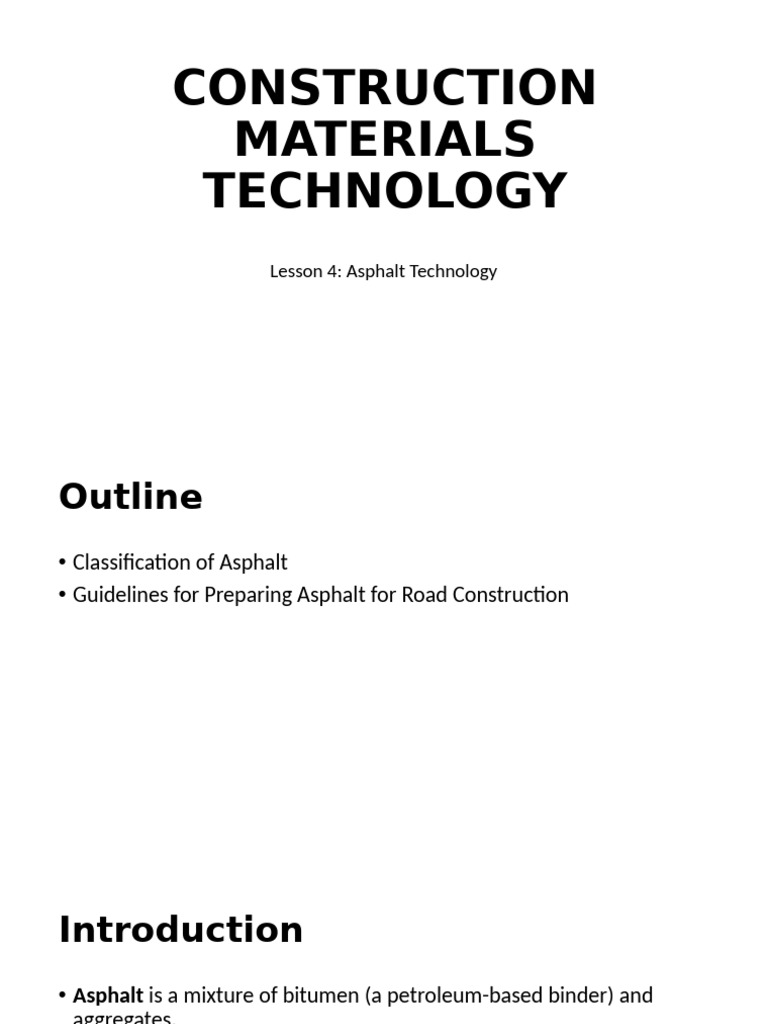 Asphalt Technology for Road Construction | PDF | Road | Road Surface