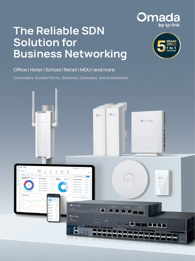 Omada SDN Solutions for Business Networks | PDF | Network Switch | Wi Fi