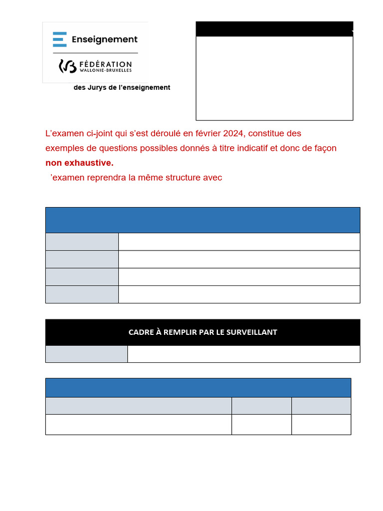 Examen Mathématiques CESS 2023-2024 | PDF | Statistiques | Mathématiques