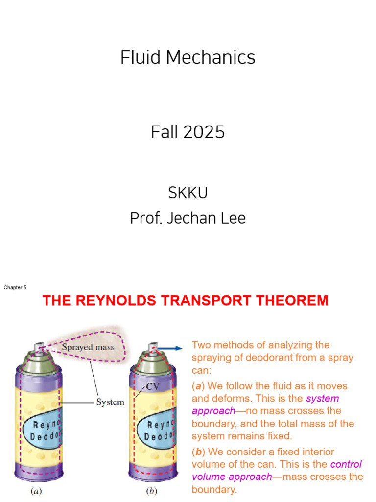 (2025-2) 7th Week Lecture Note (Online) | PDF | Fluid Dynamics | Flow ...