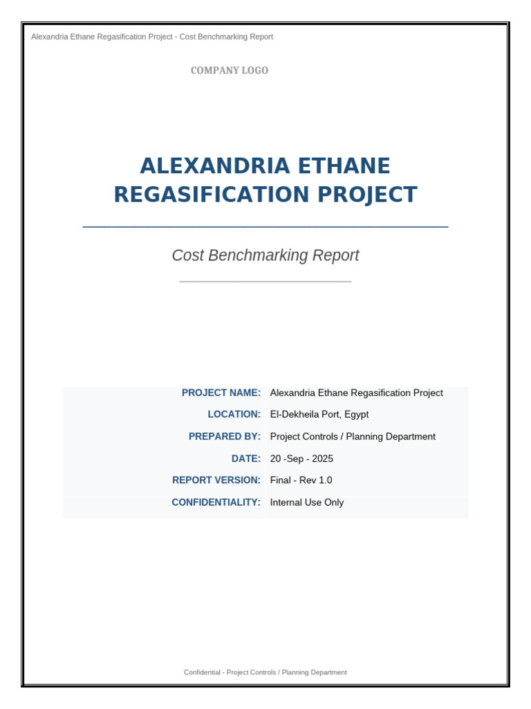 Alexandria Ethane Cost Report ULTRA Professional | PDF | Benchmarking ...