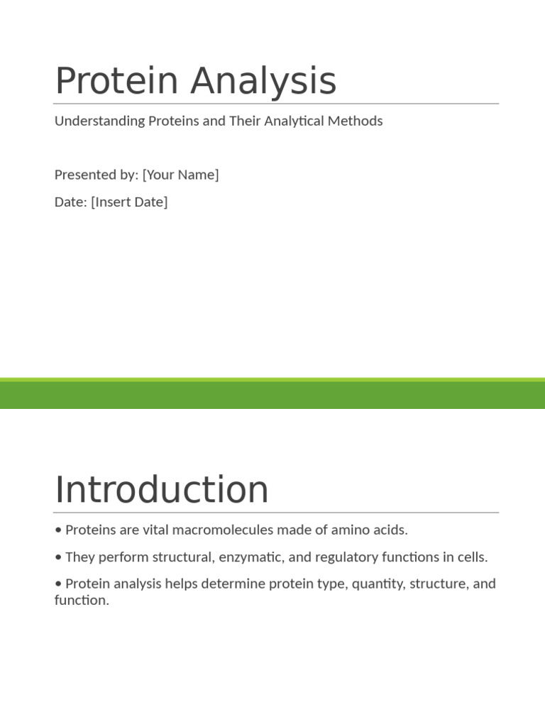 Essential Protein Analysis Methods | PDF